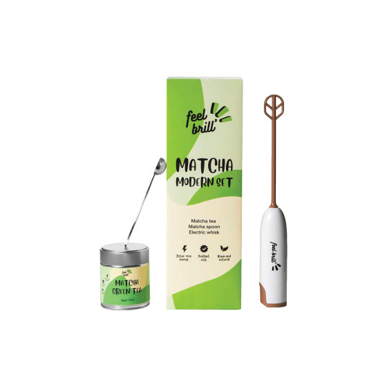 Nowoczesny zestaw do przygotowania herbaty matcha Feel Brill