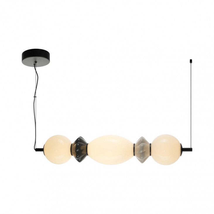 Lampa wisząca BALOS LED 14W 1600lm 3000K - czarny mat