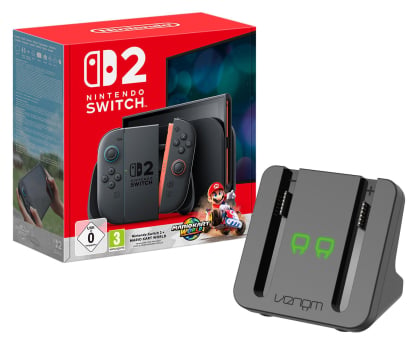 Nintendo Switch 2 + Mario Kart World + Venom Stacja ładująca Joy-Con