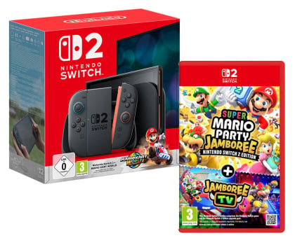 Nintendo Switch 2 + Mario Kart World + Mario Party Jamboree + Jambore