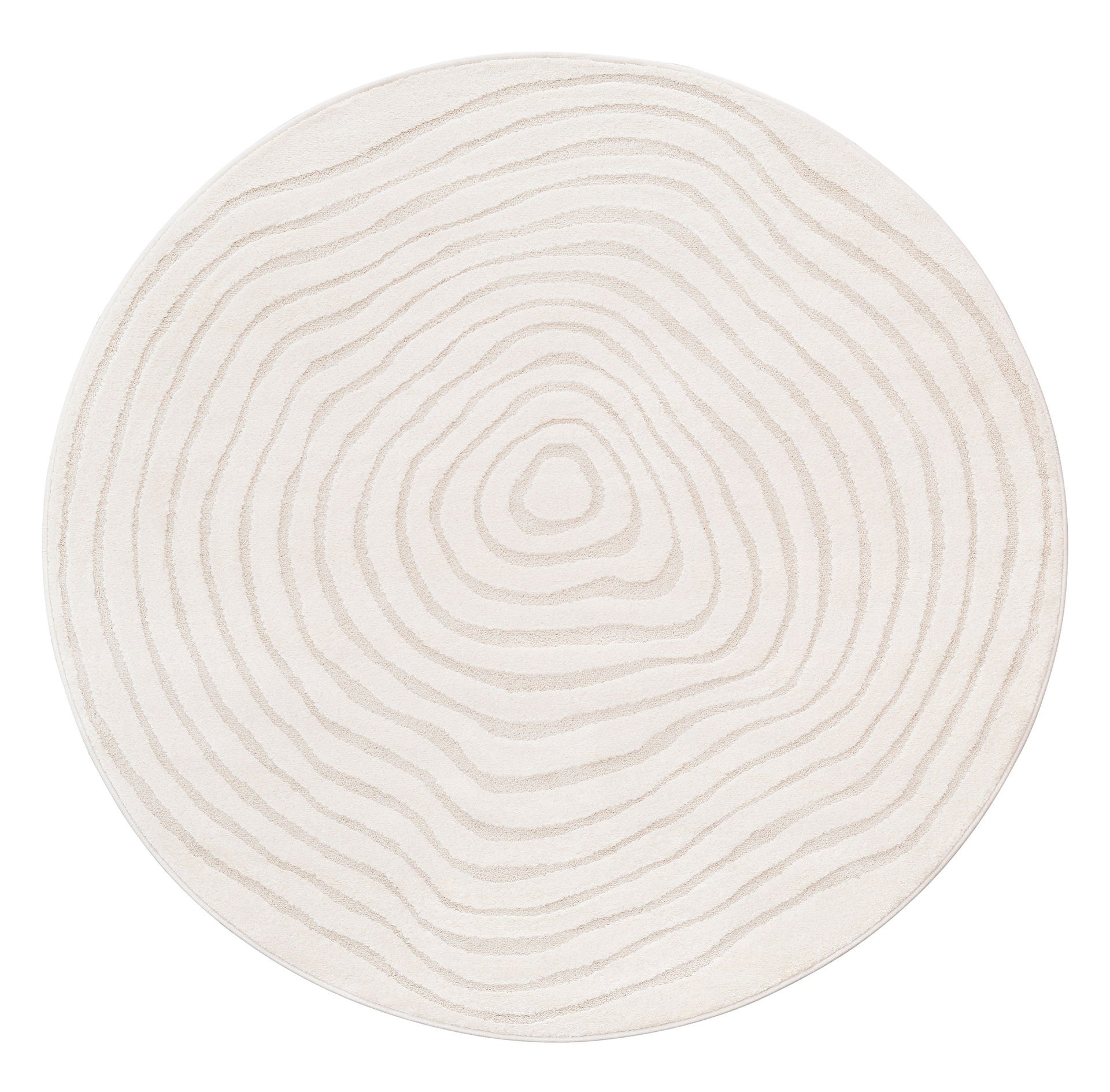 Dywan Nowoczesny Elio Cream Shape Koło 160 R