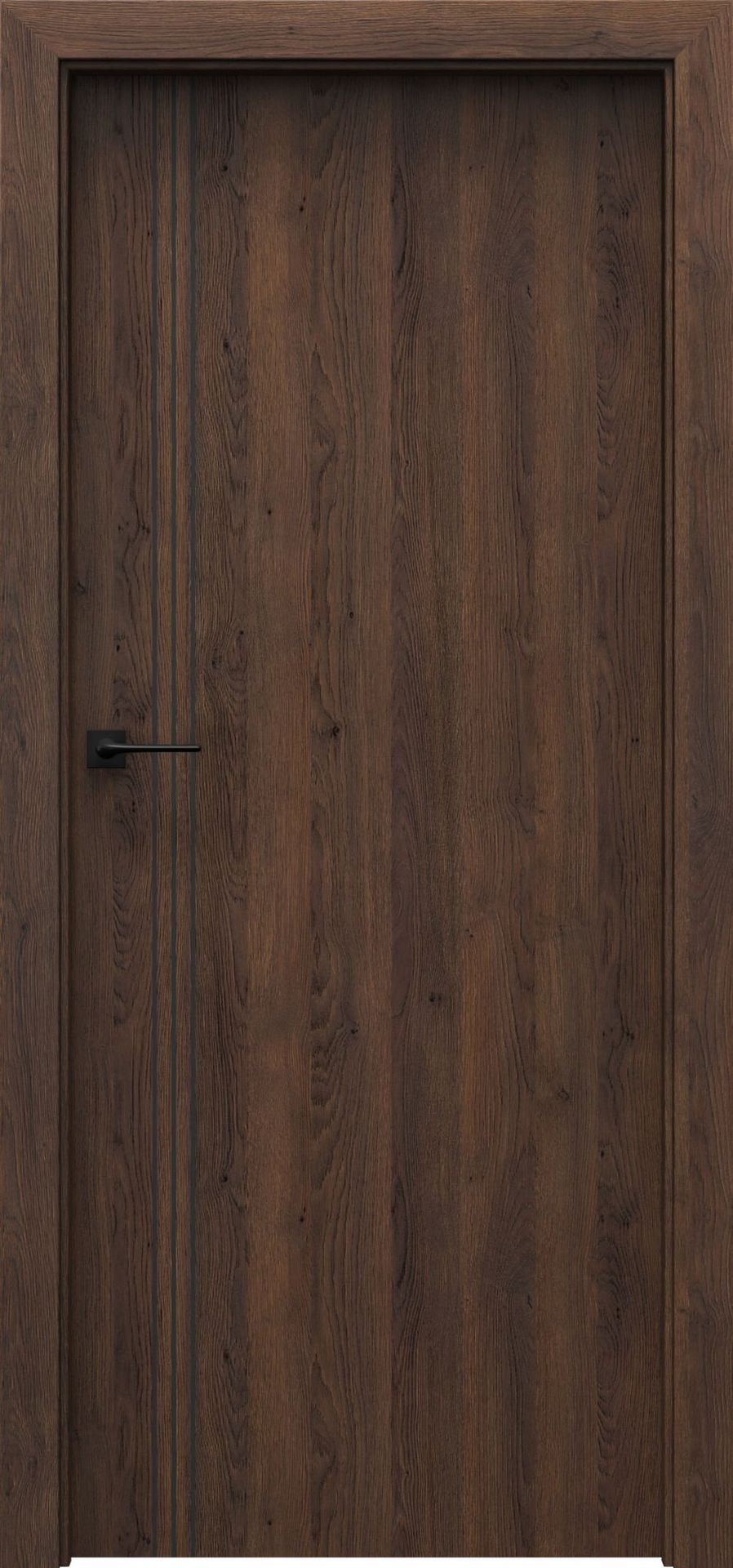 Porta Drzwi Wewnętrzne Z Szybą Resist B.1 Okleina Dąb Brązowy