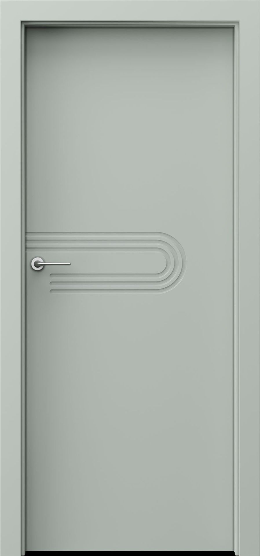 Porta Drzwi Wewnętrzne Pełne Art Deco 4 Lakier Szałwia