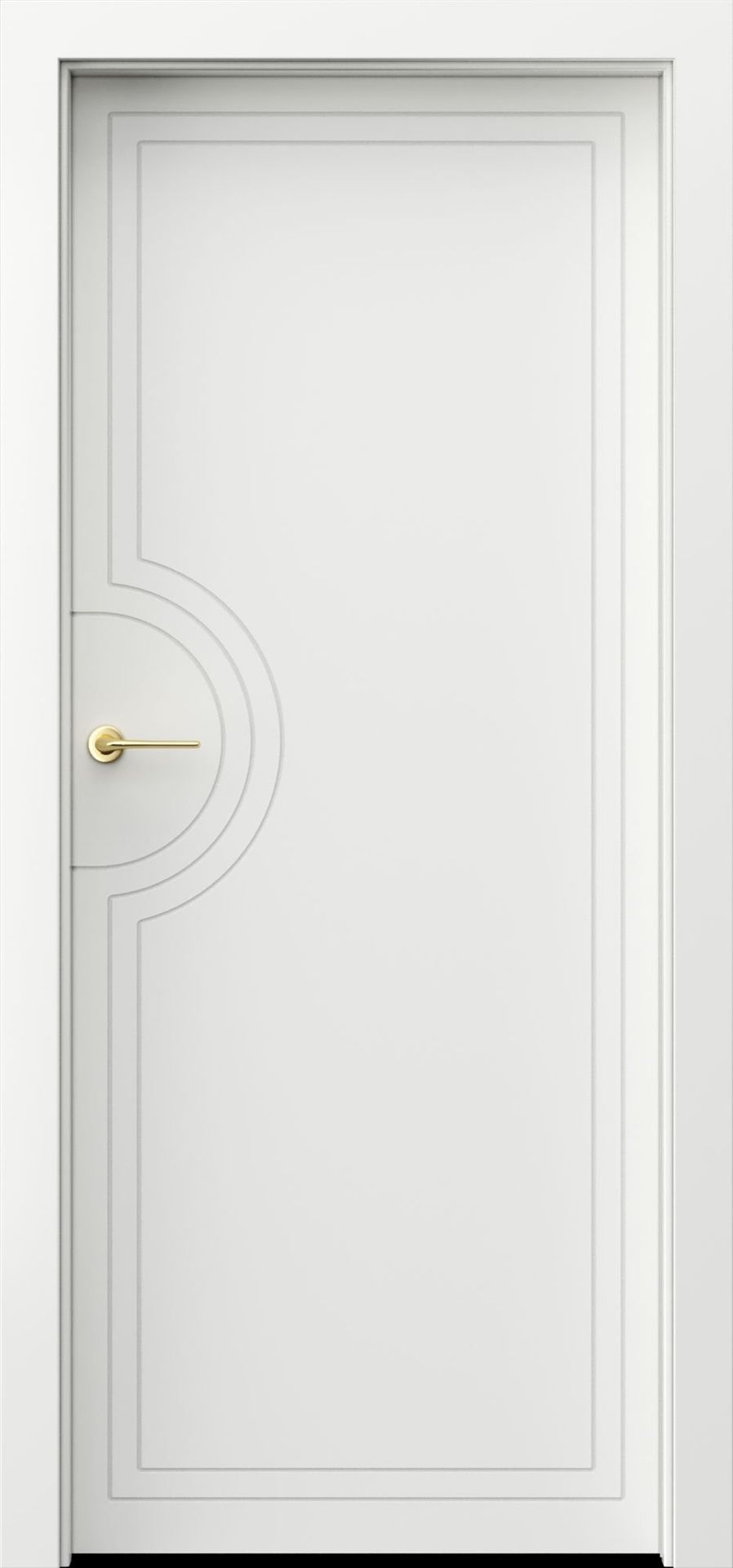 Porta Drzwi Wewnętrzne Pełne Art Deco 5 Lakier Biały