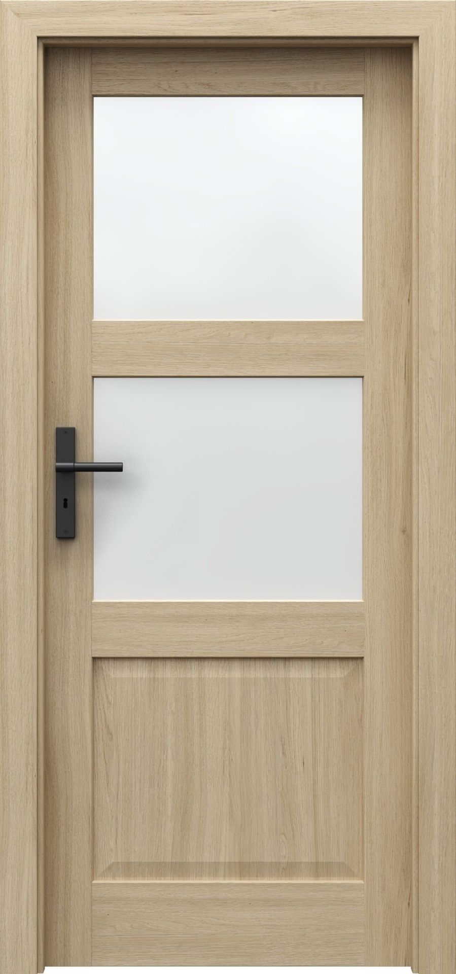 Porta Drzwi Wewnętrzne Z Szybą Balance D.2 Okleina Dąb Matowy