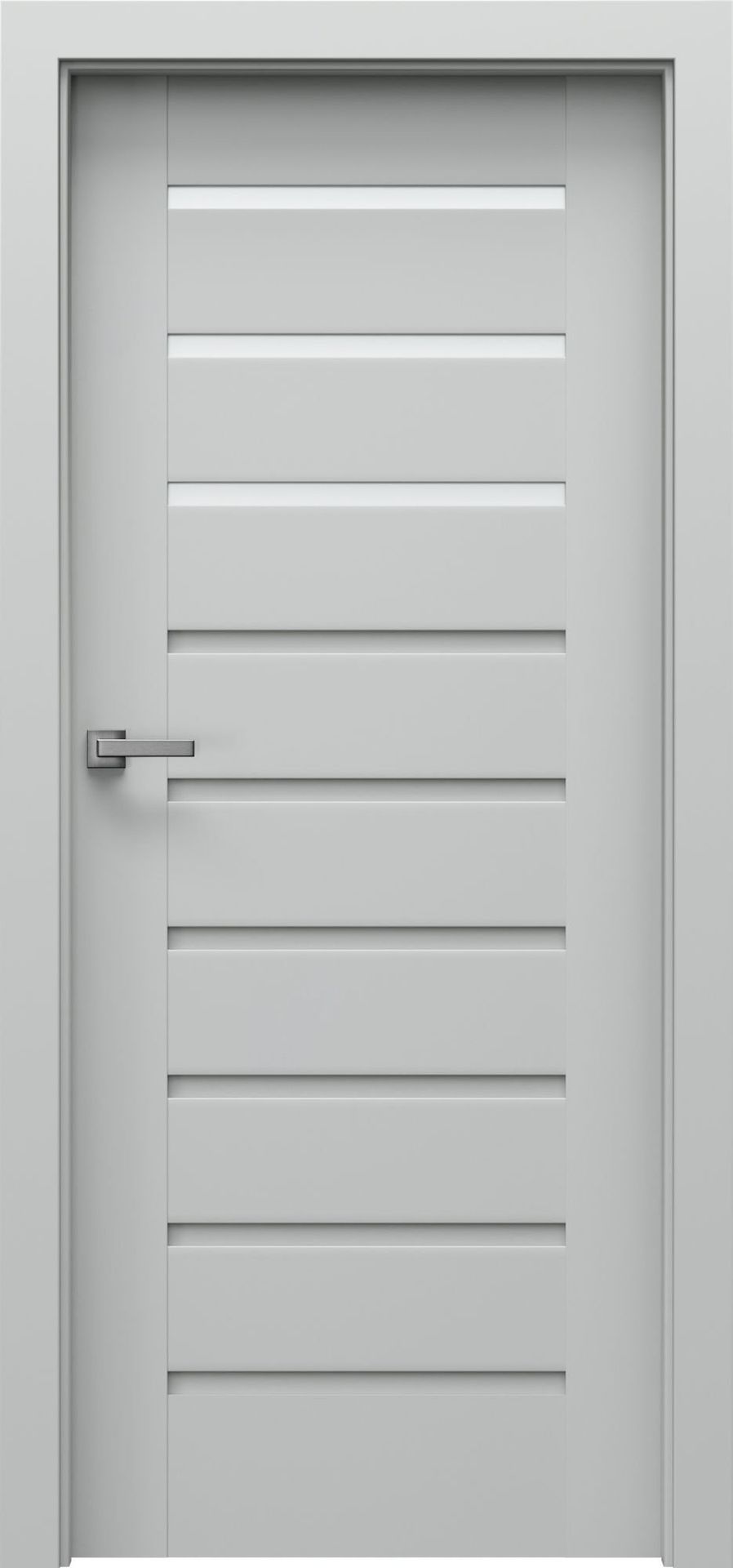 Porta Drzwi Wewnętrzne Z Szybą Koncept A.3 Okleina Szara