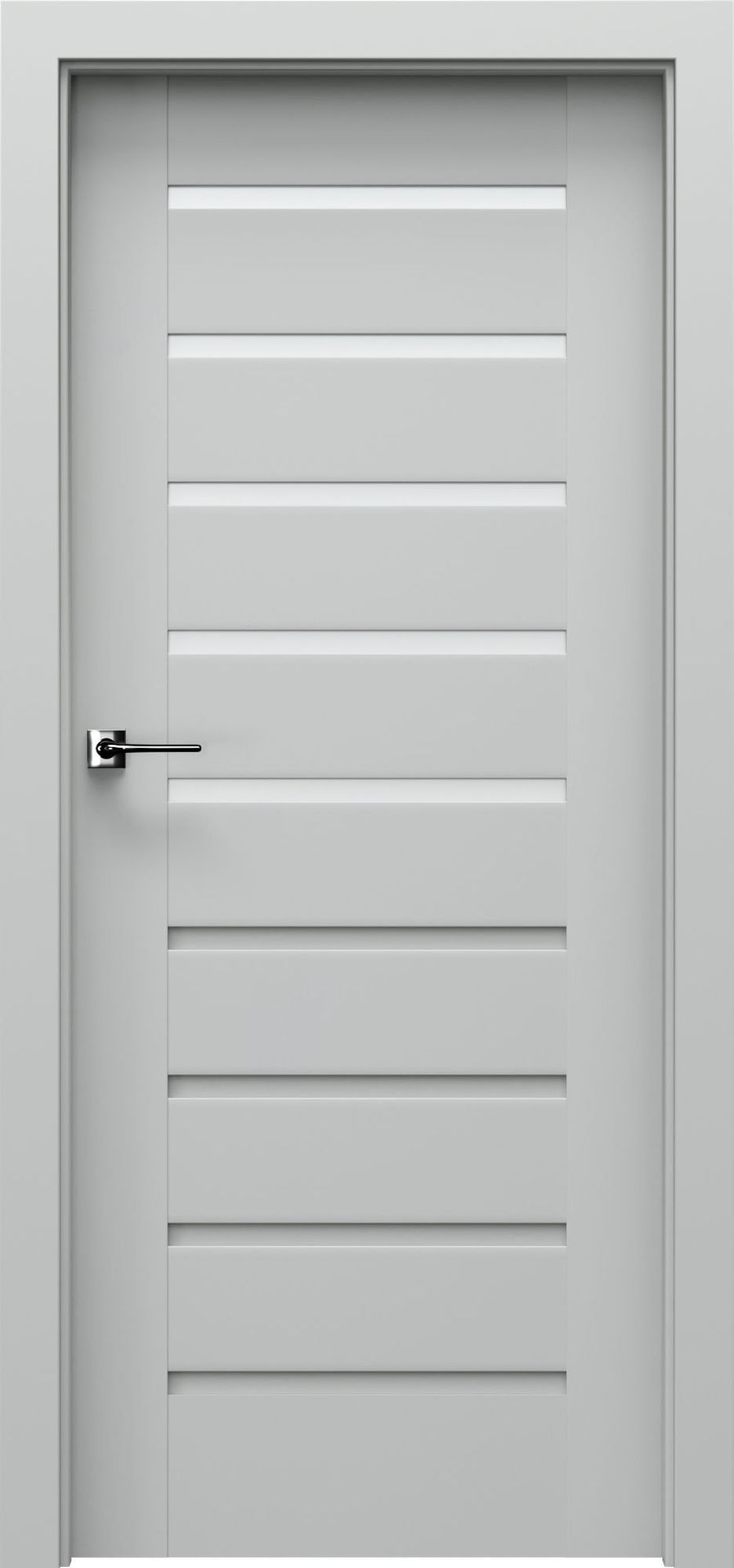 Porta Drzwi Wewnętrzne Z Szybą Koncept A.5 Okleina Szara