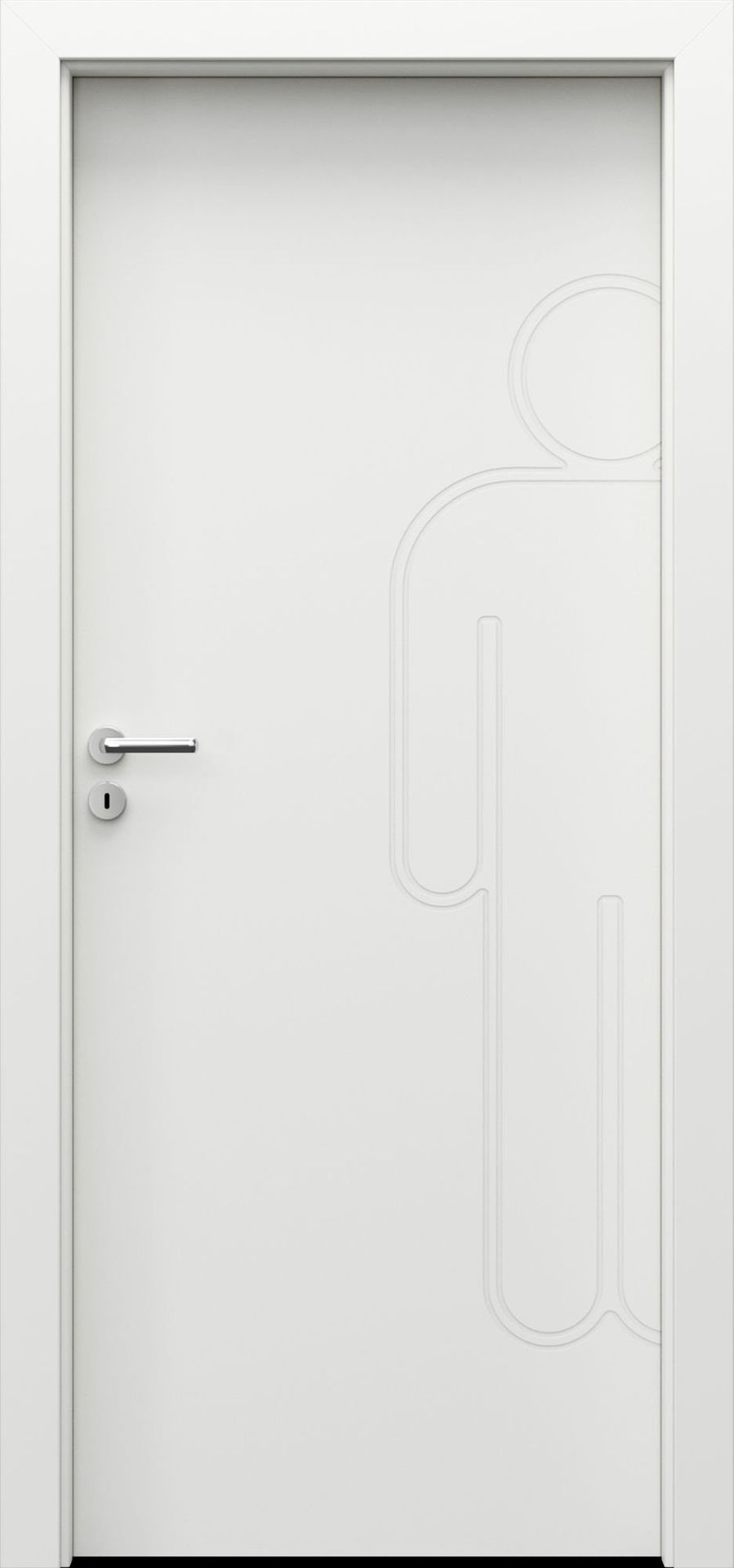 Porta Drzwi Wewnętrzne Pełne Factor 6 Lakier Biały