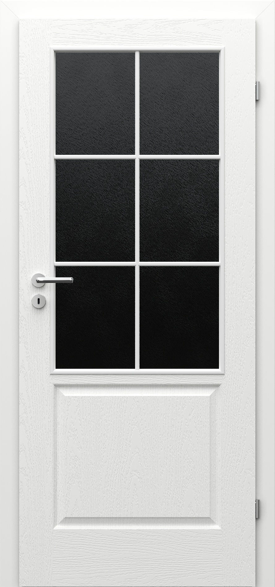 Porta Drzwi Wewnętrzne Z Szybą Wiedeń B Lakier Biały