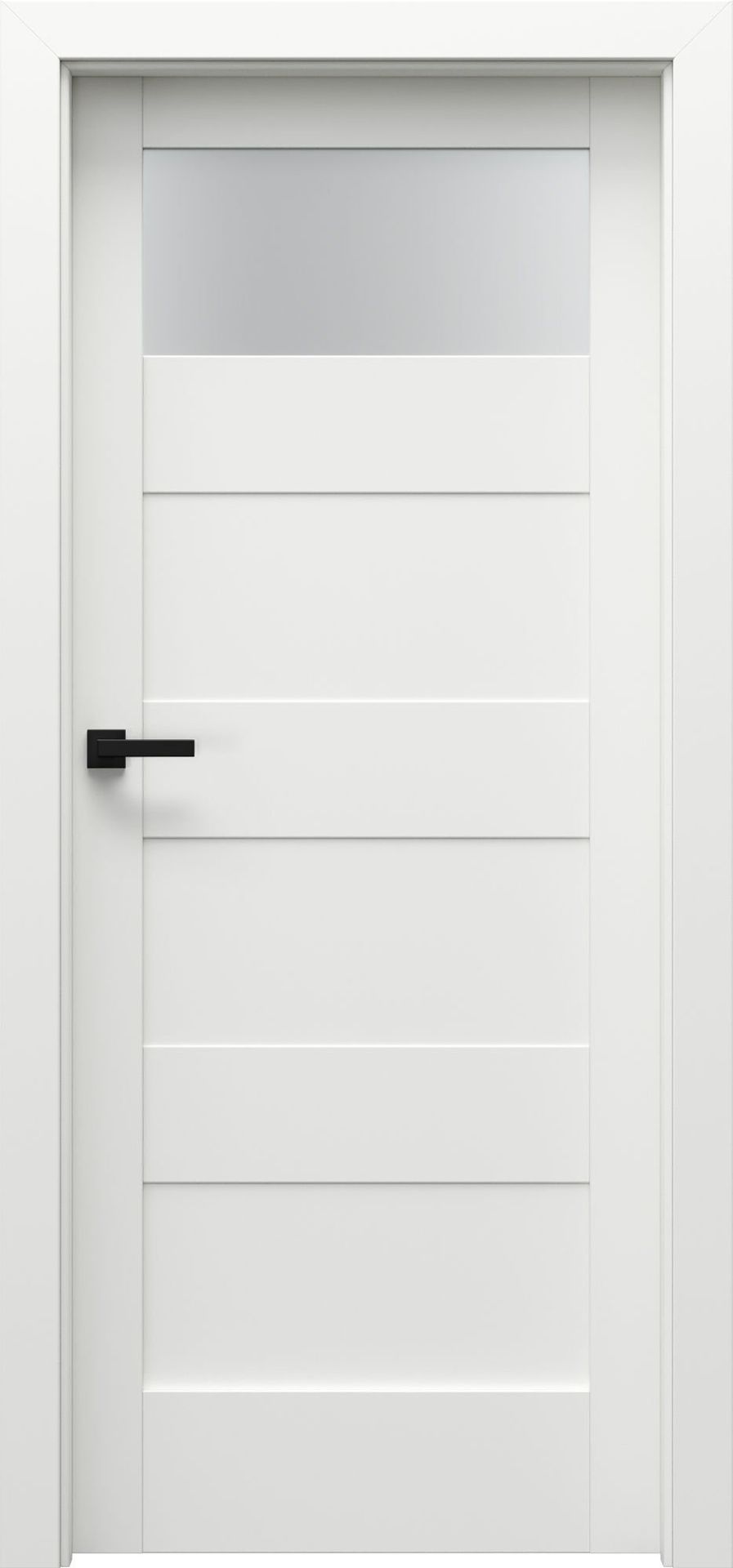 Porta Drzwi Wewnętrzne Z Szybą Verte Home L.1 Okleina Biała