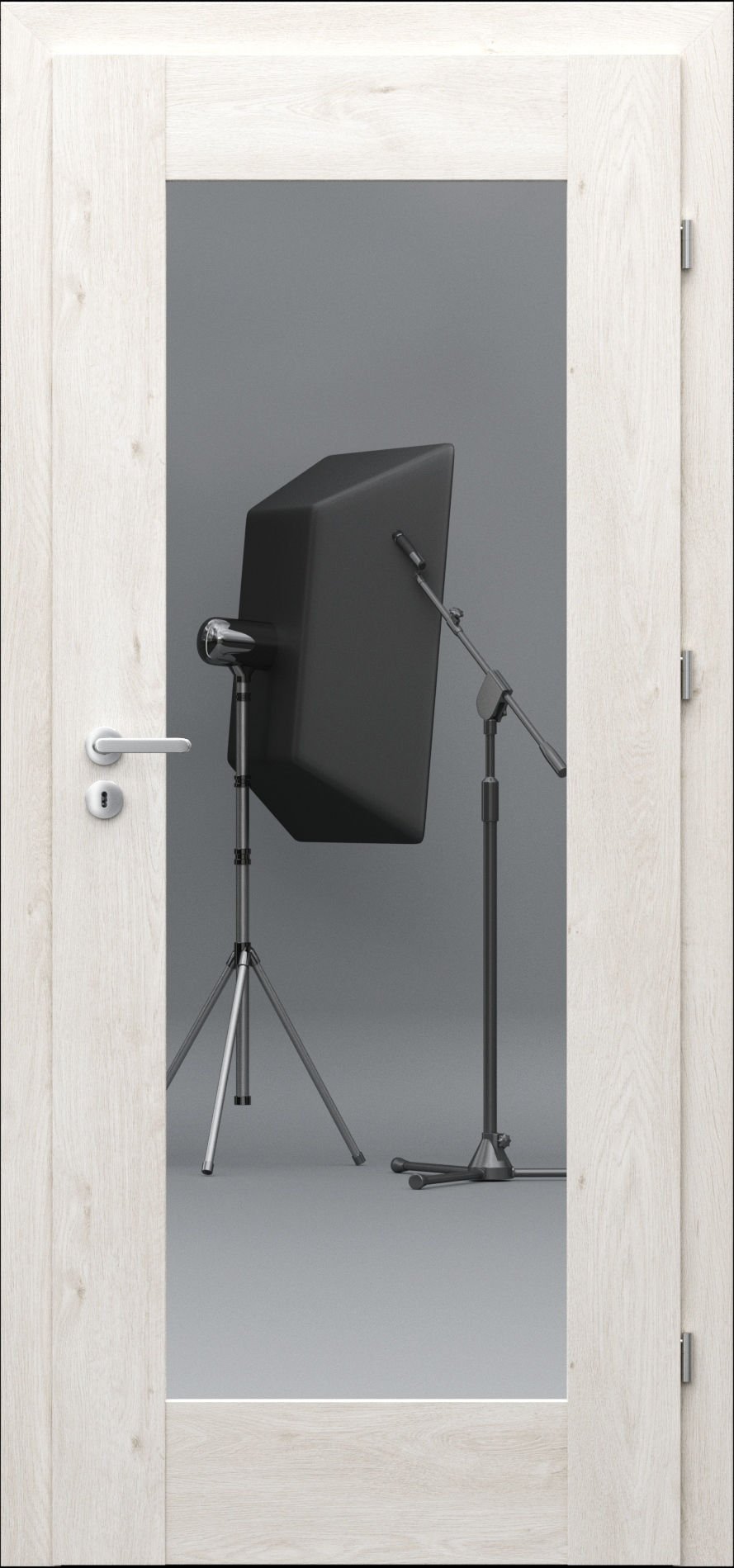 Porta Drzwi Wewnętrzne Z Szybą Inspire A.1 Okleina Dąb Skandynawski