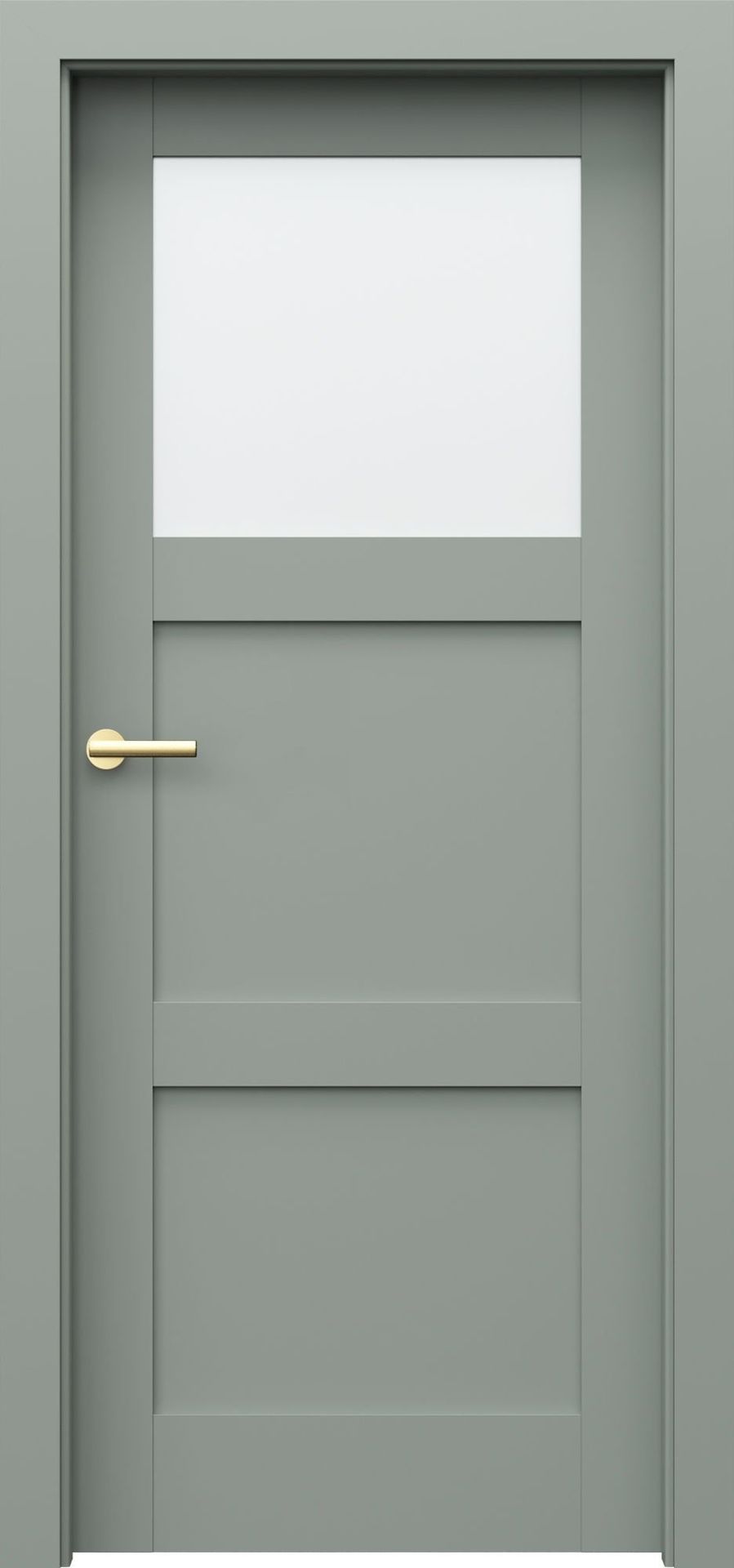 Porta Drzwi Wewnętrzne Z Szybą Grande B.1 Lakier Szałwia