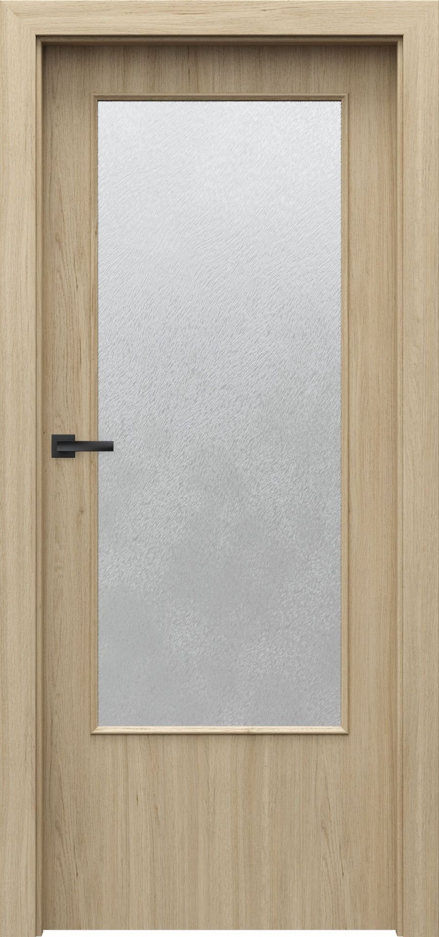 Porta Drzwi Wewnętrzne Z Szybą Decor D Okleina Dąb Matowy