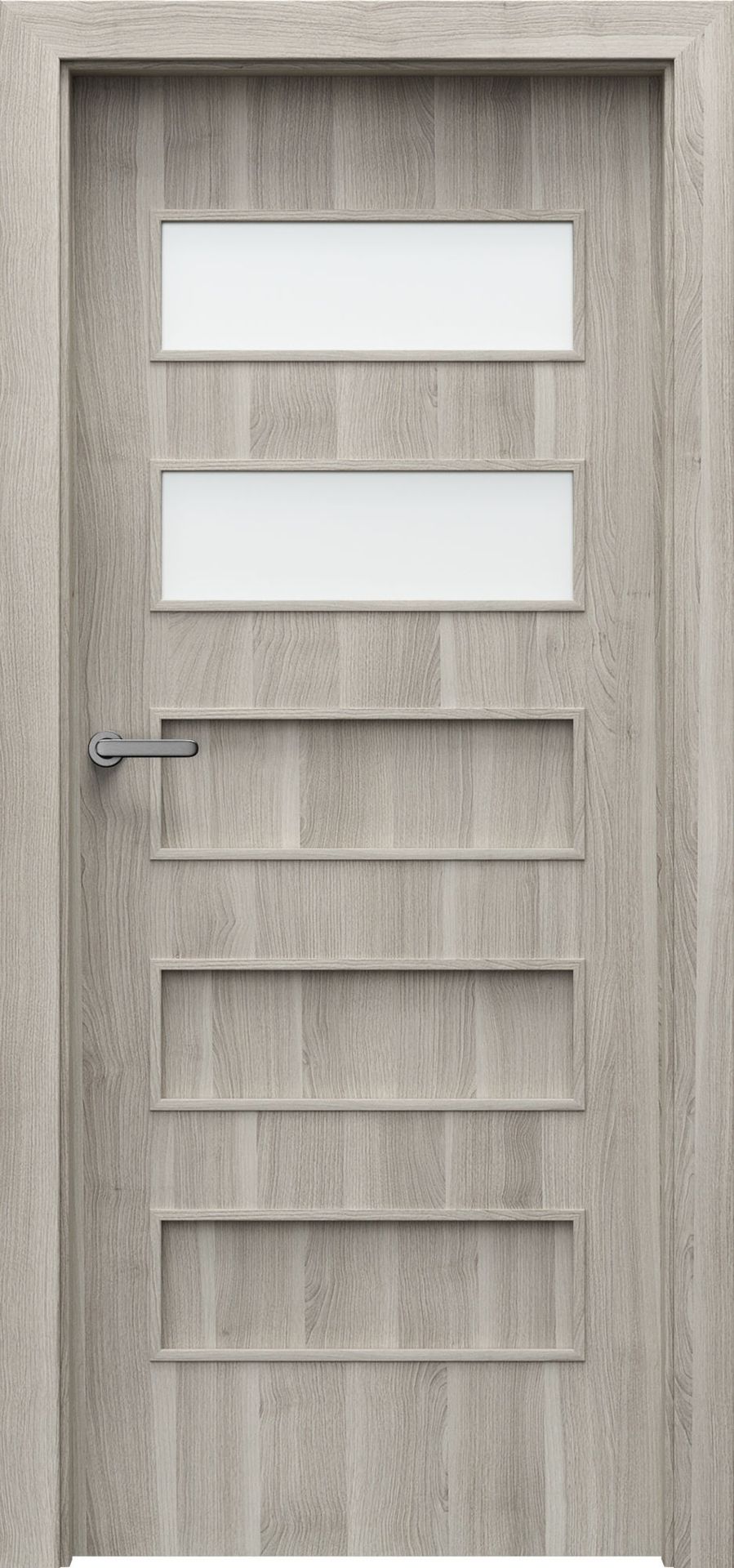 Porta Drzwi Wewnętrzne Z Szybą Fit G.2 Okleina Akacja Srebrna