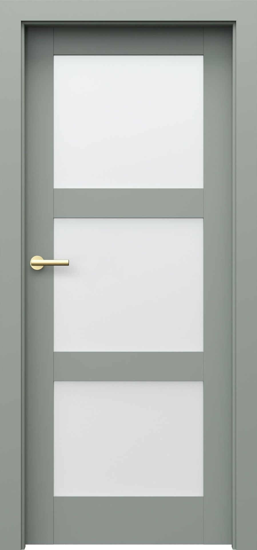 Porta Drzwi Wewnętrzne Z Szybą Grande B.3 Lakier Szałwia