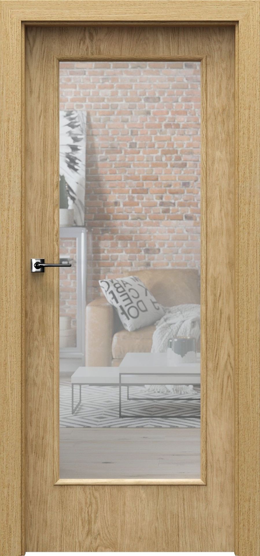 Porta Drzwi Wewnętrzne Z Lustrem Natura Classic 1.3 Okleina Dąb