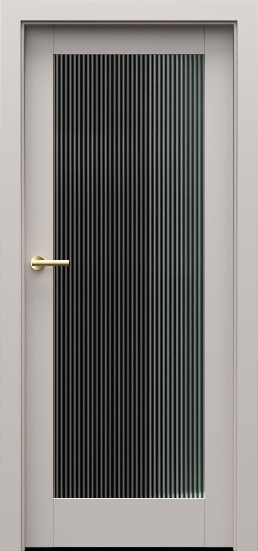 Porta Drzwi Wewnętrzne Z Szybą Ryflowaną Grande A.1 Lakier Kaszmir