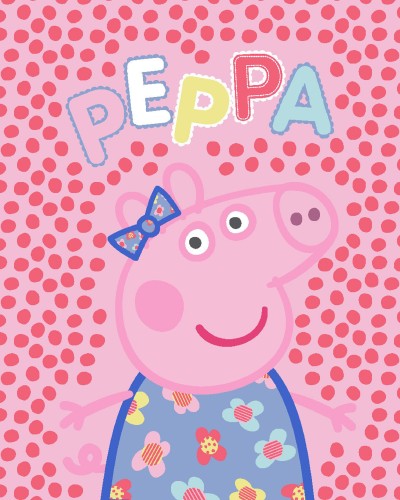 Koc dla dzieci Świnka Peppa 130x160