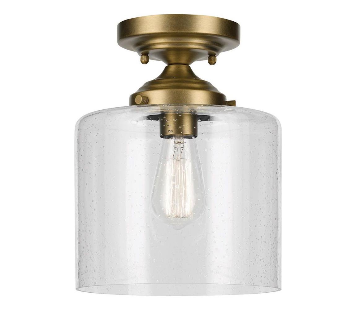 Kichler KL-WINSLOW-SF-NBR-Sufit. lampa WINSLOW 1xE27/60W/230V pr.21,6cm mosiądz