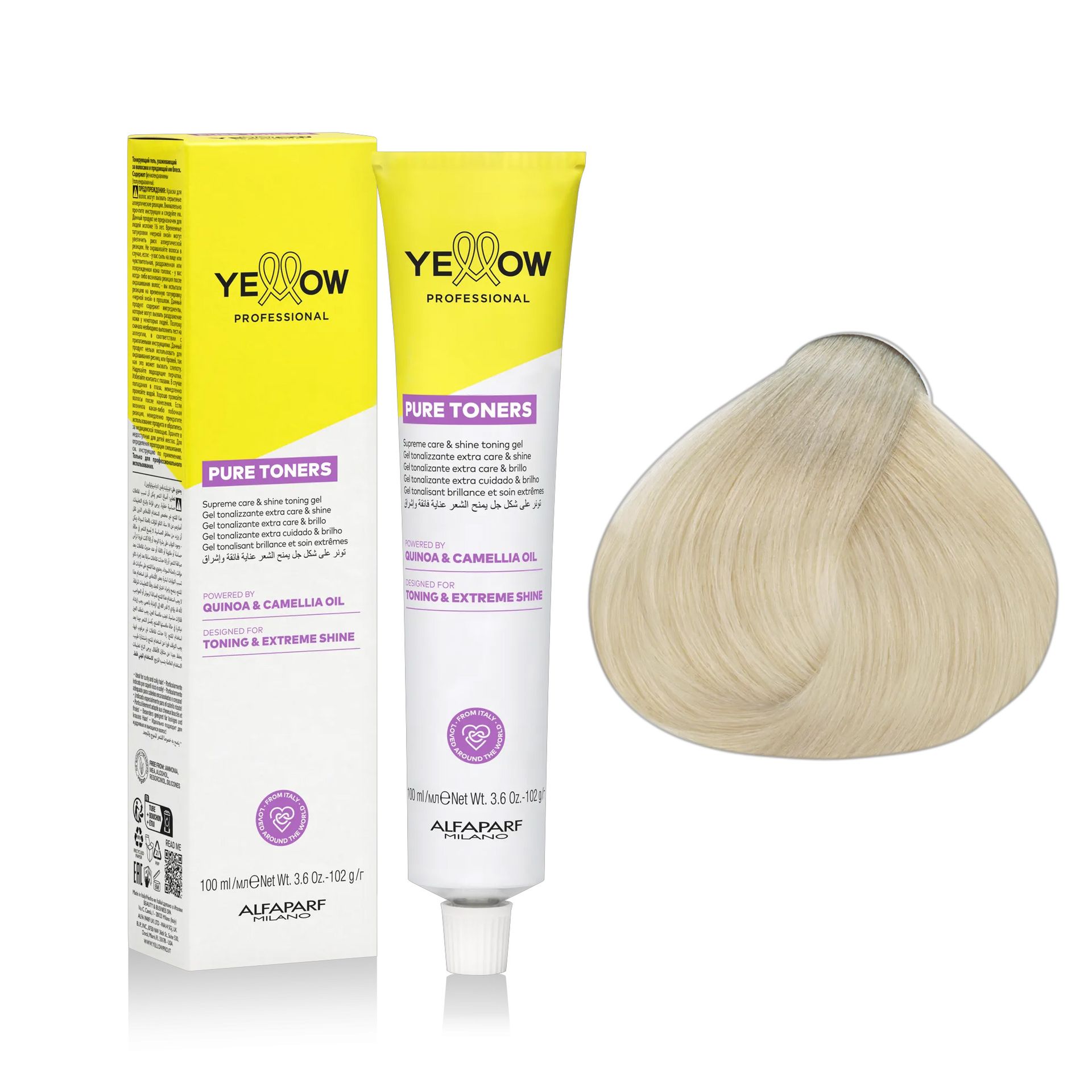 Yellow Professional Pure Toners, toner odżywczy do włosów bez amoniaku, creamy sand .31, 100ml