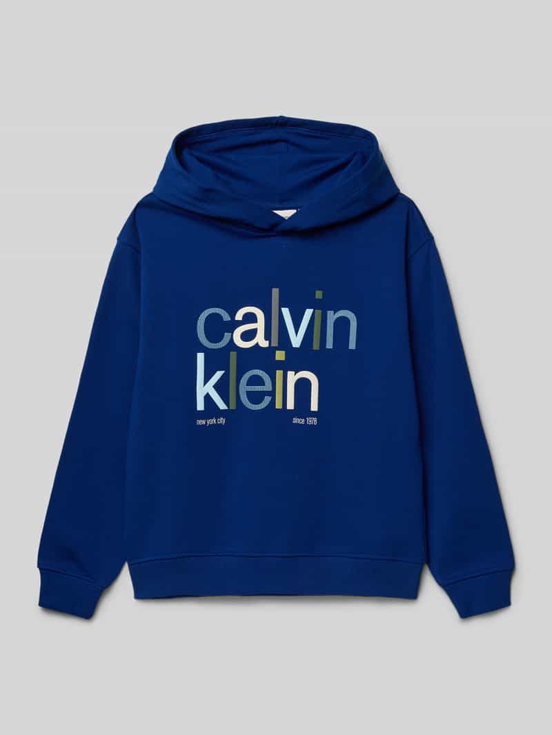 Bluza z kapturem z nadrukiem z logo
