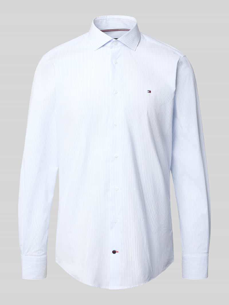 Koszula biznesowa o kroju slim fit z mieszanki bawełny