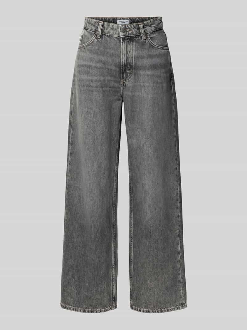 Jeansy z szeroką nogawką z czystej bawełny