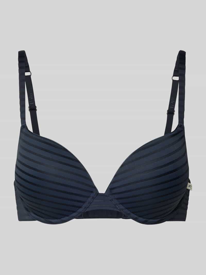 Biustonosz z wzorem w paski