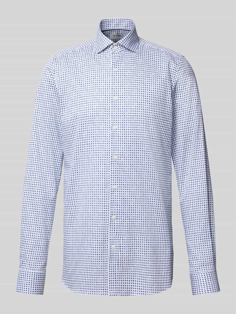 Koszula biznesowa o kroju body fit z bardzo długim rękawem