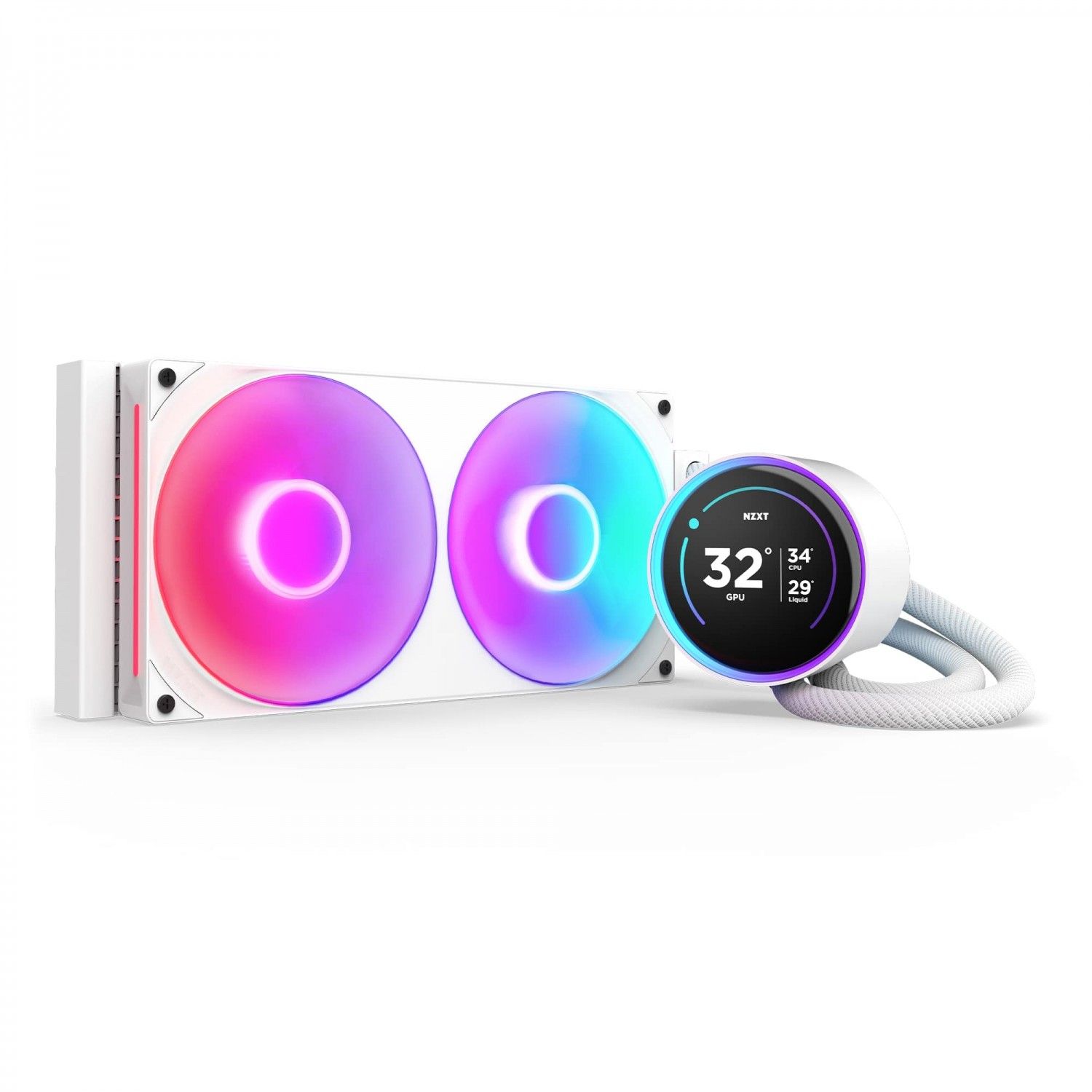 NZXT Kraken Elite 280 RGB V2 LCD białe RL-KR28E-W2