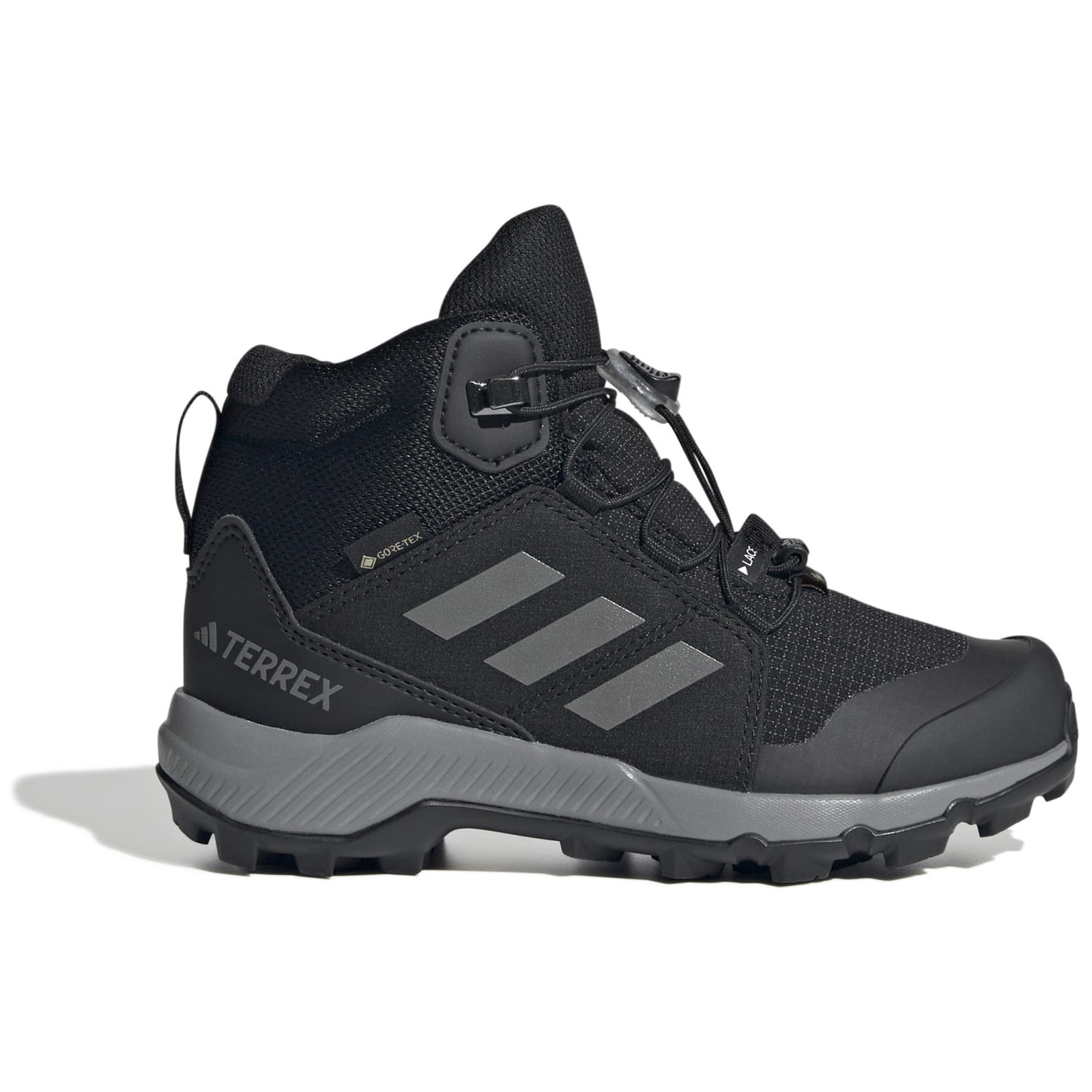 Buty z membraną dziecięce Adidas Terrex Mid Gtx K Rozmiar butów (UE): 28,5 / Kolor: czarny