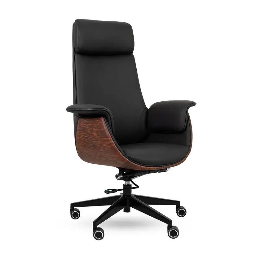 Admiral Ergonomiczny fotel biurowy KH1501100303 ekoskóra czarny