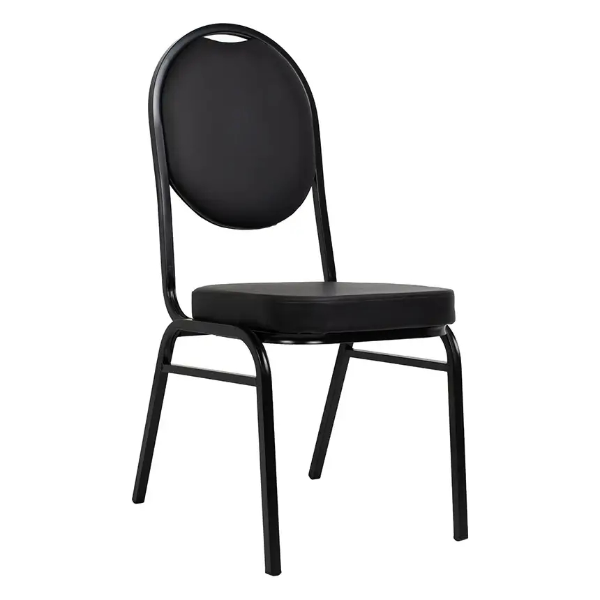 Ergonomiczne krzesło bankietowe Hebe KH1501100312 czarna