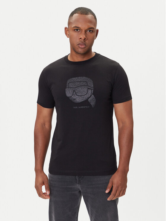 KARL LAGERFELD T-Shirt 755066 554242 Czarny Regular Fit