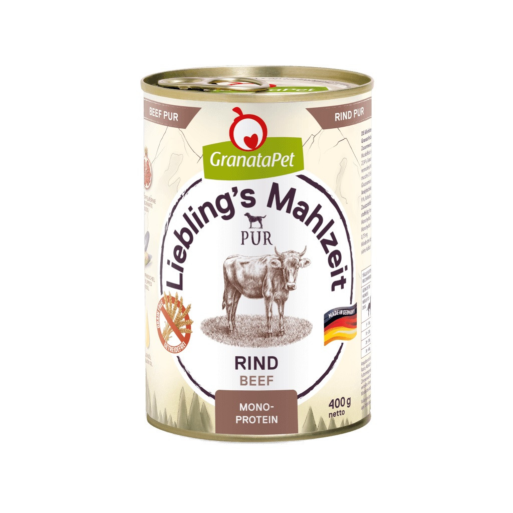 GRANATAPET Liebling's Mahlzeit Wołowina - mokra karma dla psa - 400g