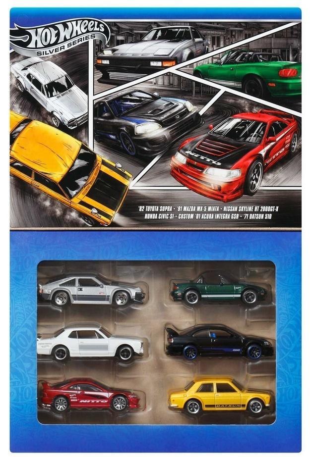 Hot Wheels Silver Streets of Japan 6-pak (6szt)