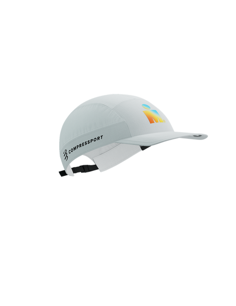 COMPRESSPORT Czapka biegowa 5 PANEL LIGHT CAP white sunrise