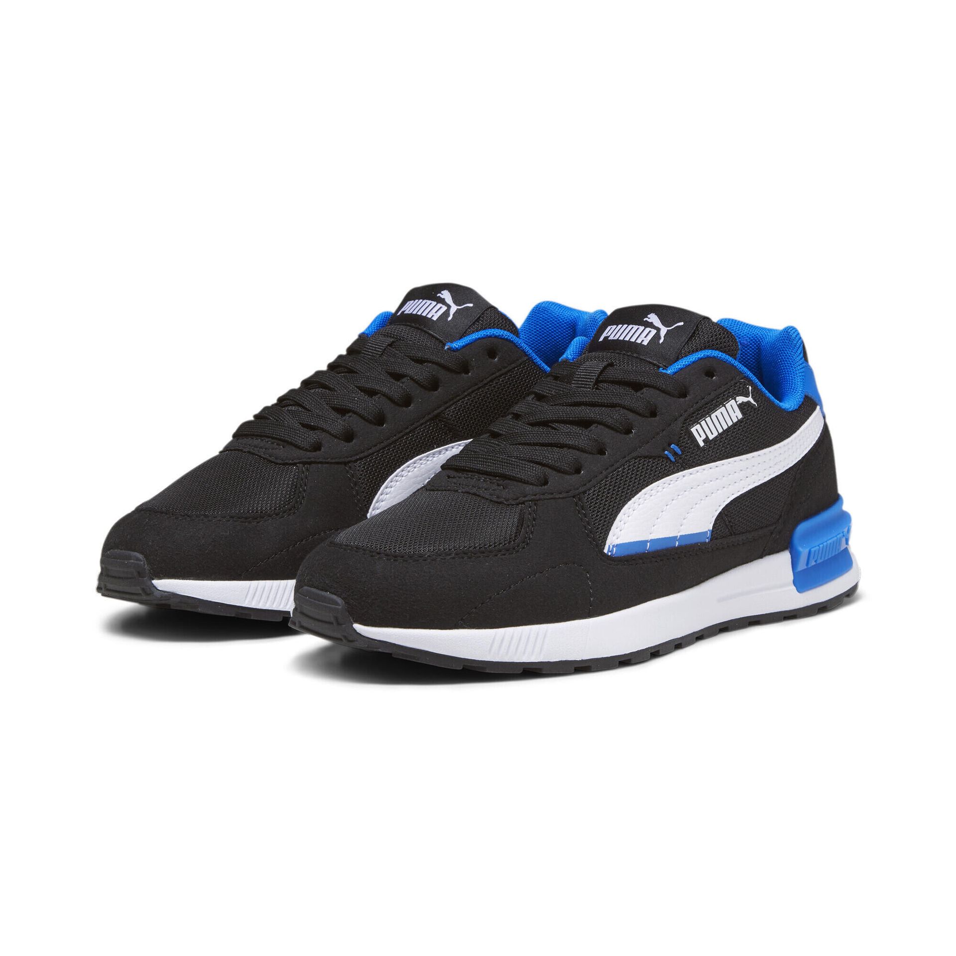 Młodzieżowe buty sportowe Graviton PUMA Black White Racing Blue