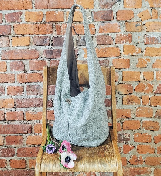 Boogi Bag beżowa torba hobo w stylu boho