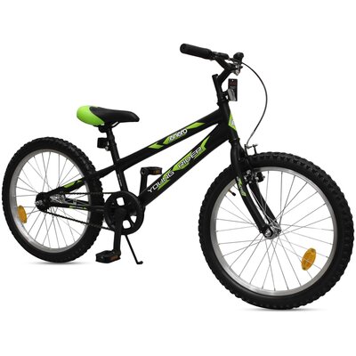 Rower dziecięcy ENERO Young Rider 20 cali dla chłopca Czarno-zielony