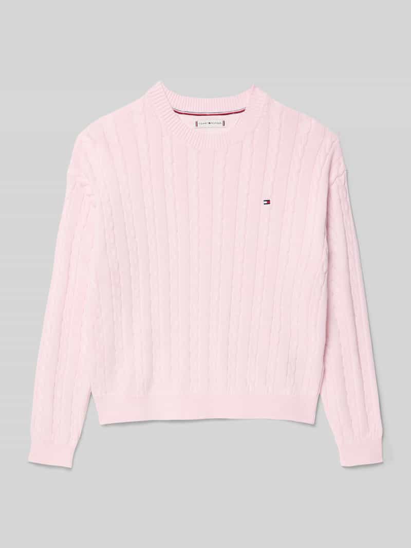 Sweter o kroju relaxed fit z dzianiny z czystej bawełny