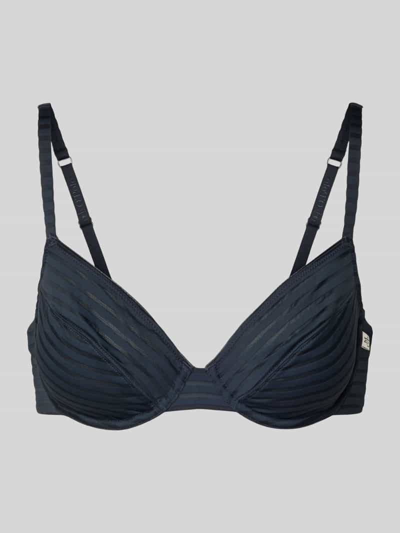 Biustonosz z wzorem w paski