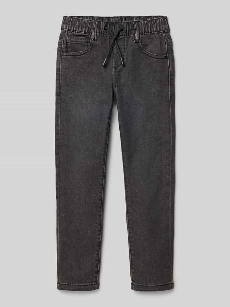 Jeansy o kroju slim fit z mieszanki bawełny