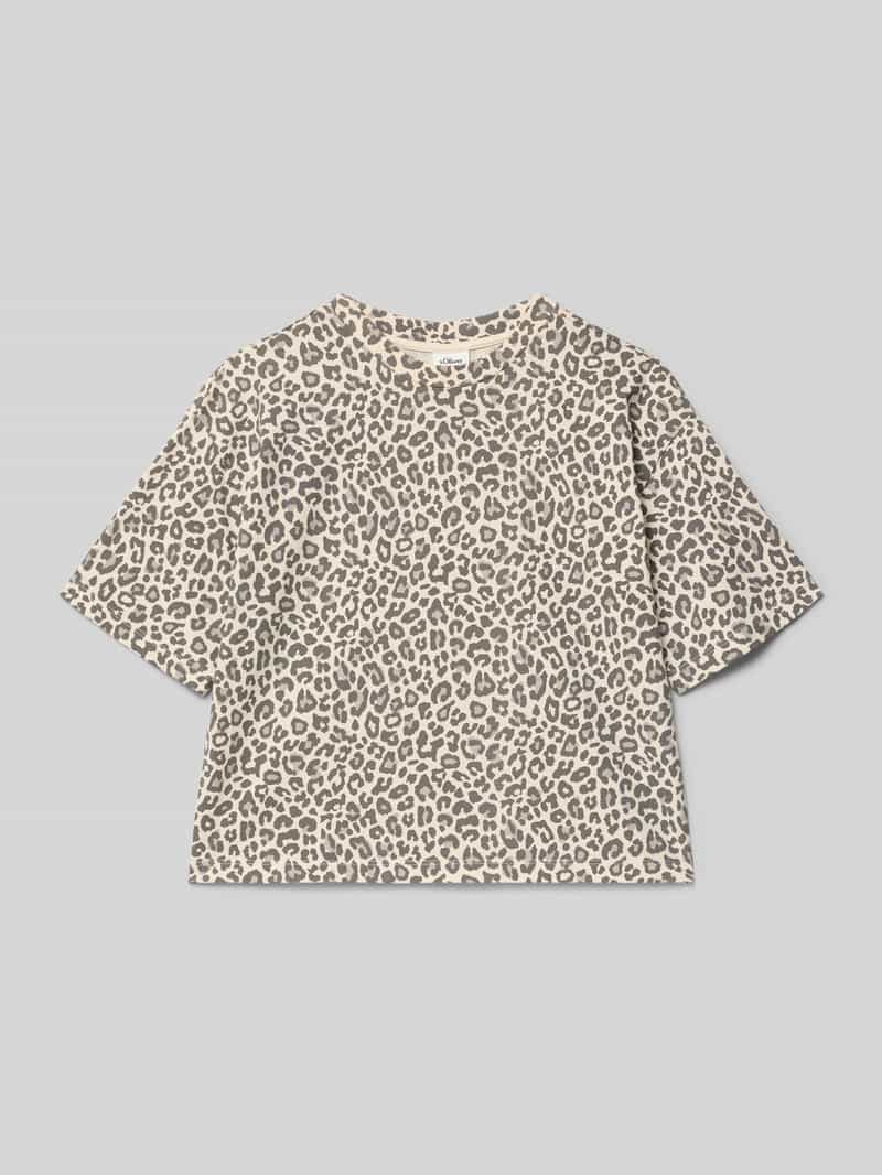 T-shirt o pudełkowym kroju z czystej bawełny