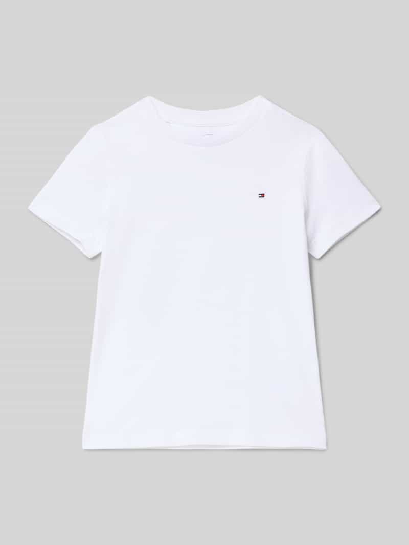 T-shirt z bawełny organicznej z detalami z logo