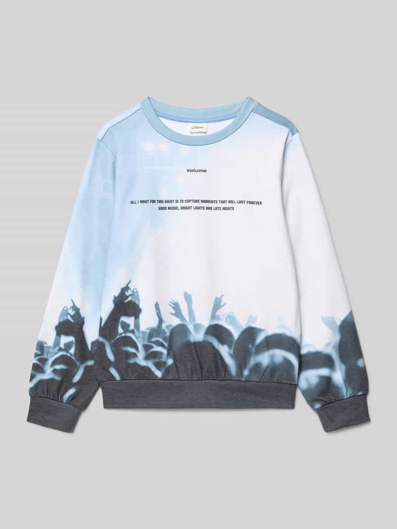 Bluza o kroju regular fit z mieszanki bawełny
