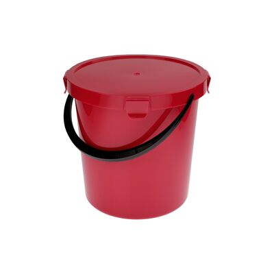 Wiadro z pokrywą Berry 5L PT-6078 czerwone