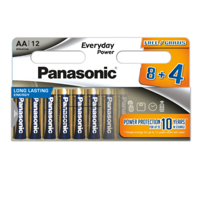 Bateria alkaliczna everyday power LR6 12 sztuk Panasonic