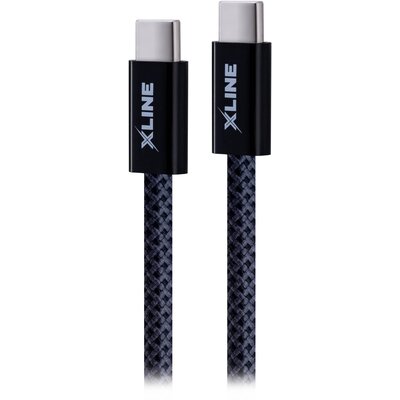 Kabel USB-C - USB-C XLINE UC15GMC-CC 100W 1.5 m Szary