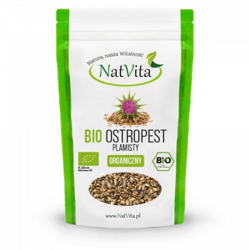 Ostropest Plamisty BIO ziarna 300 g (Natvita)